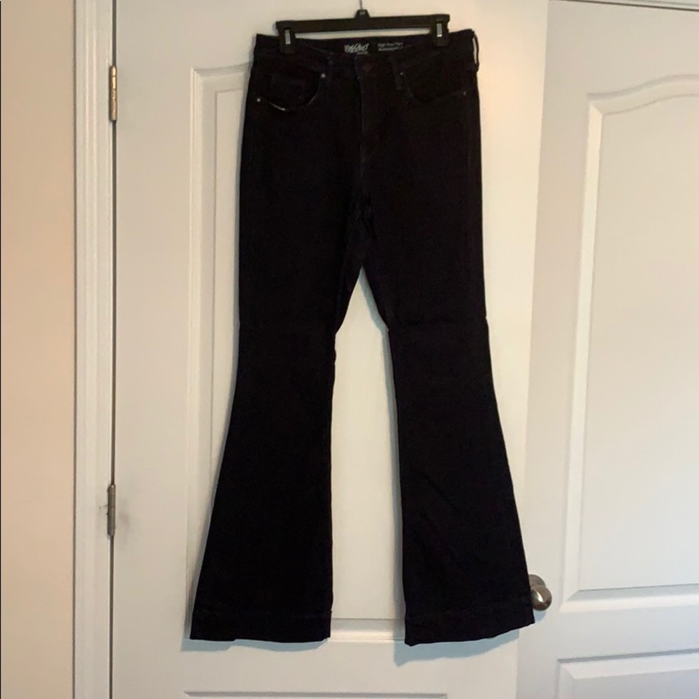 Mossimo Dark Wash High Rise Flare Denim